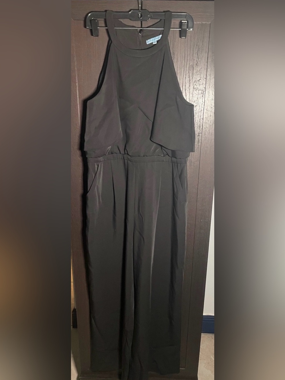 ANTONIO MELANI Black Sleeveless Jumpsuit‎ with Halter Neck